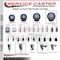 Service Caster 5'' Blue Poly Swivel 1-1/2'' Expanding Stem Caster with Brake SCC-EX20S514-PPUB-BLUE-PLB-112 - alternate 4